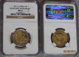 2011 SARB NGC GRADED MS67 - 3 AVAILABLE